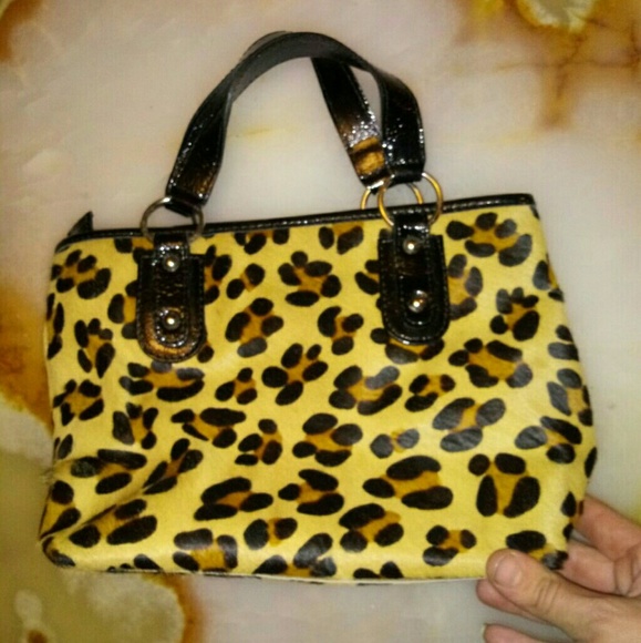 🪶 Cow hide leopard print purse - Picture 1 of 7